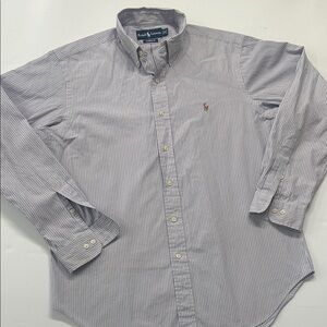 Ralph Lauren Men's Pinstripe Button Down Shirt